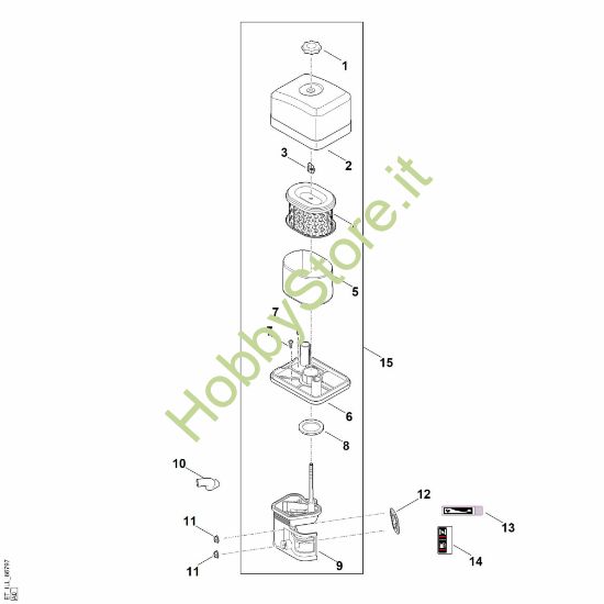 Picture of B - Filtro aria EHC 705.0 (EHC705-0002)